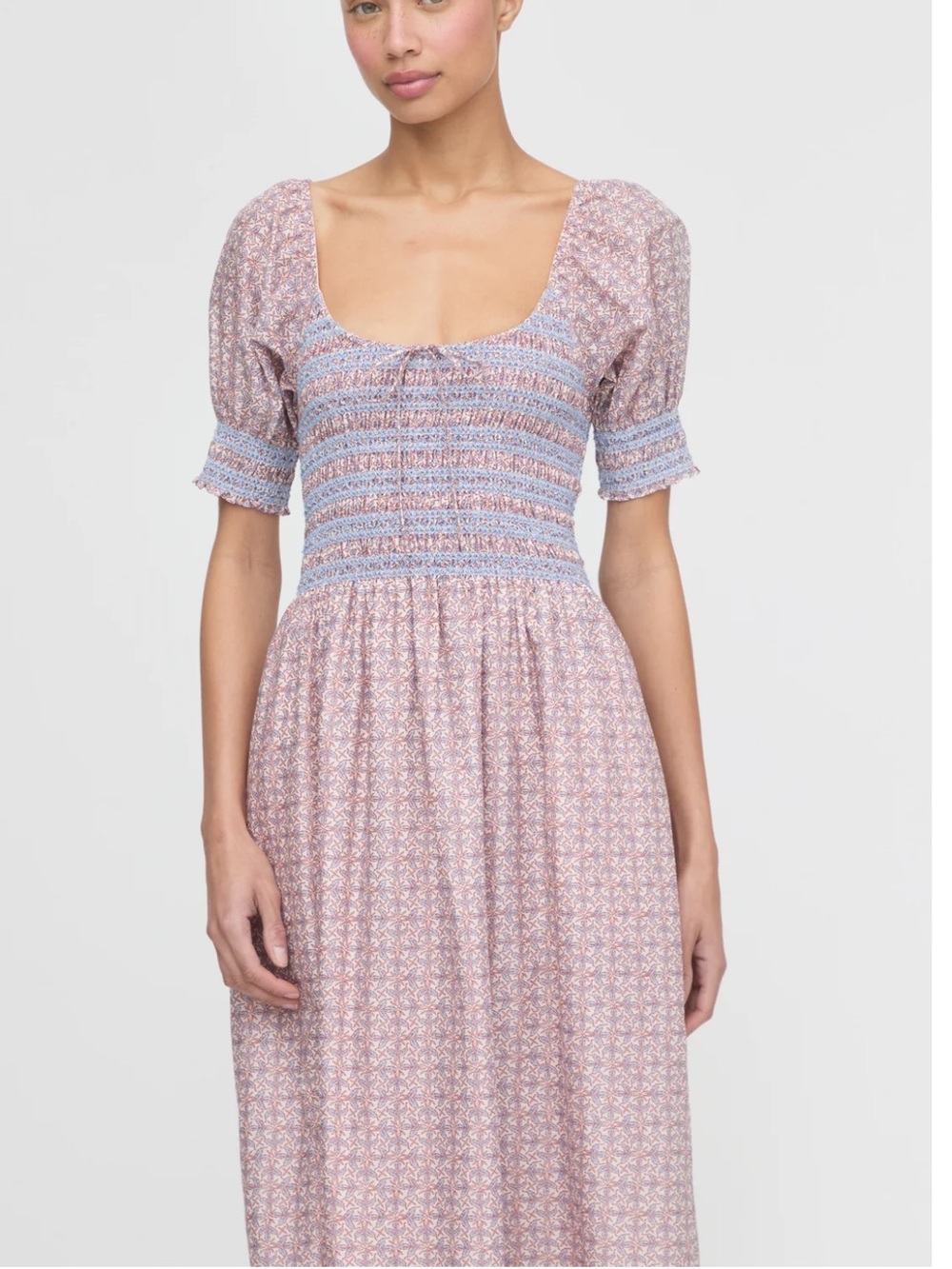 The Madeline Nap Dress - Pink Wentworth Leaf
